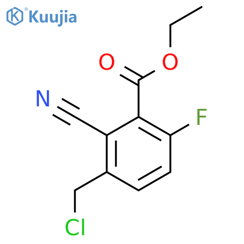 Ethyl 3-chloromethyl-2-cyano-6-fluorobenzoate structure