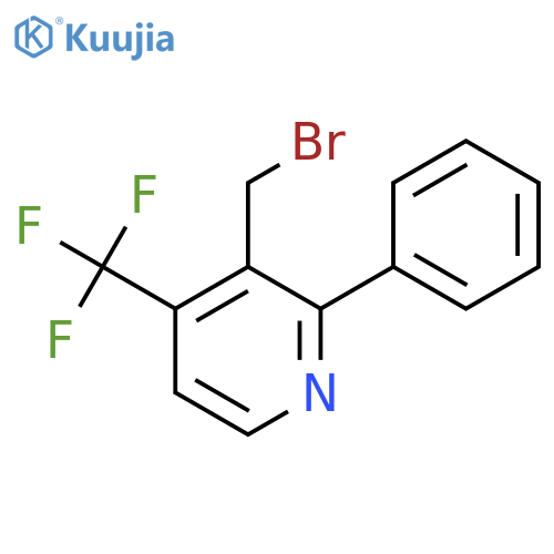 3-Bromomethyl-2-phenyl-4-(trifluoromethyl)pyridine structure