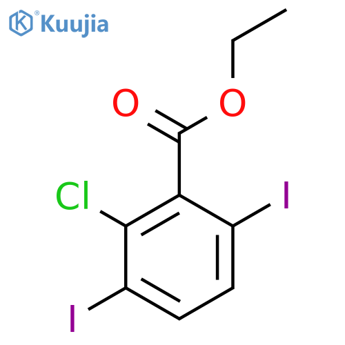 Ethyl 2-chloro-3,6-diiodobenzoate structure