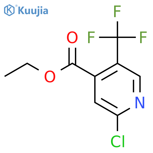 Ethyl 2-chloro-5-(trifluoromethyl)isonicotinate structure