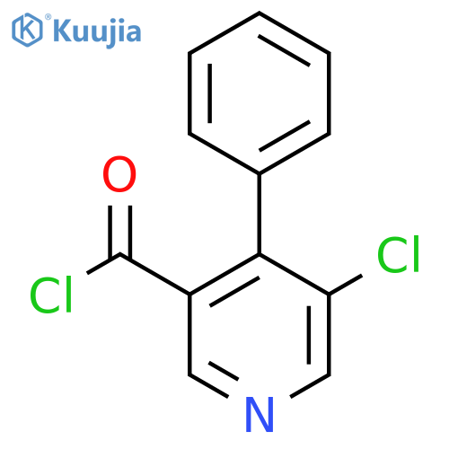 3-Chloro-4-phenylpyridine-5-carbonyl chloride structure