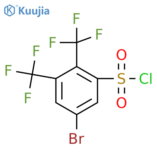 2,3-Bis(trifluoromethyl)-5-bromobenzenesulfonyl chloride structure