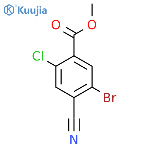 COC(=O)c1cc(Br)c(cc1Cl)C#N structure