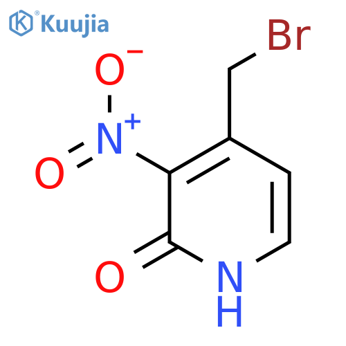4-Bromomethyl-2-hydroxy-3-nitropyridine structure