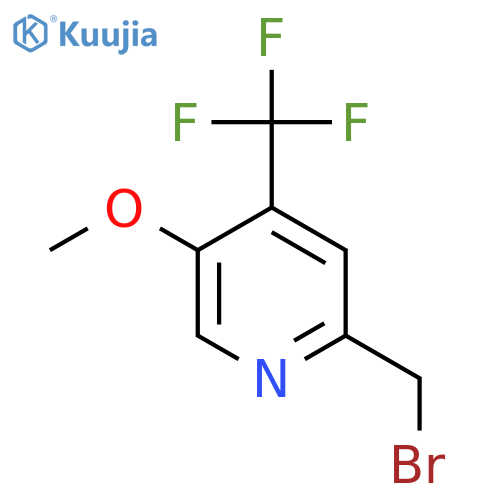 2-Bromomethyl-5-methoxy-4-(trifluoromethyl)pyridine structure