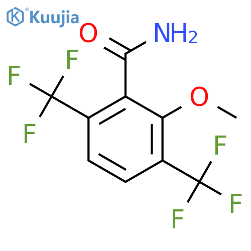 3,6-Bis(trifluoromethyl)-2-methoxybenzamide structure