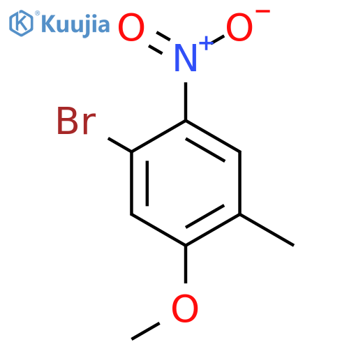 1-bromo-5-methoxy-4-methyl-2-nitro-benzene structure