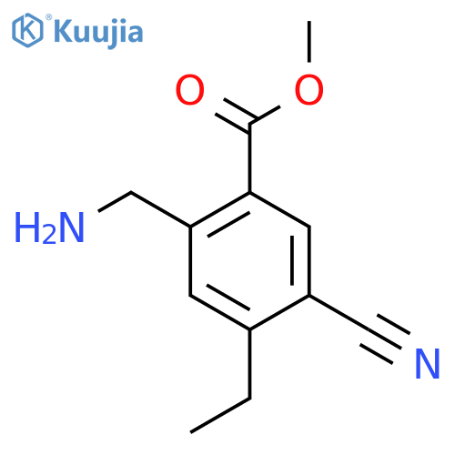 Methyl 2-aminomethyl-5-cyano-4-ethylbenzoate structure