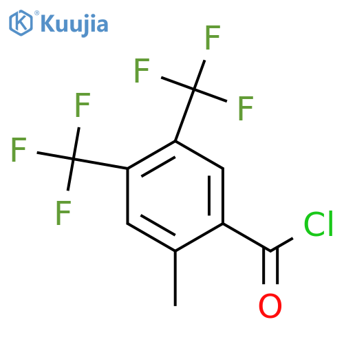 4,5-Bis(trifluoromethyl)-2-methylbenzoyl chloride structure