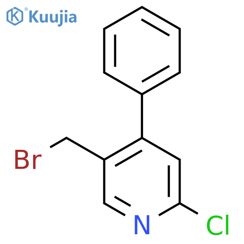 5-Bromomethyl-2-chloro-4-phenylpyridine structure