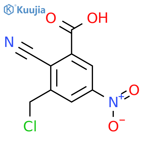 3-Chloromethyl-2-cyano-5-nitrobenzoic acid structure