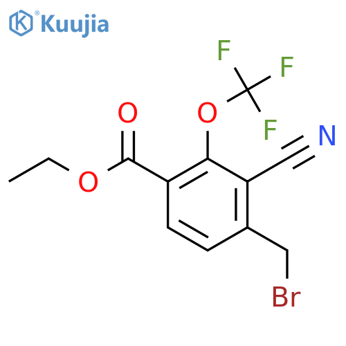 Ethyl 4-bromomethyl-3-cyano-2-(trifluoromethoxy)benzoate structure