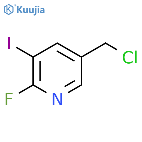 5-Chloromethyl-2-fluoro-3-iodopyridine structure