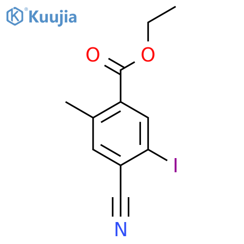 Ethyl 4-cyano-5-iodo-2-methylbenzoate structure