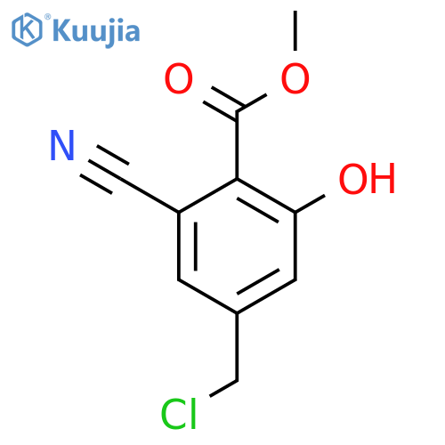 Methyl 4-chloromethyl-2-cyano-6-hydroxybenzoate structure
