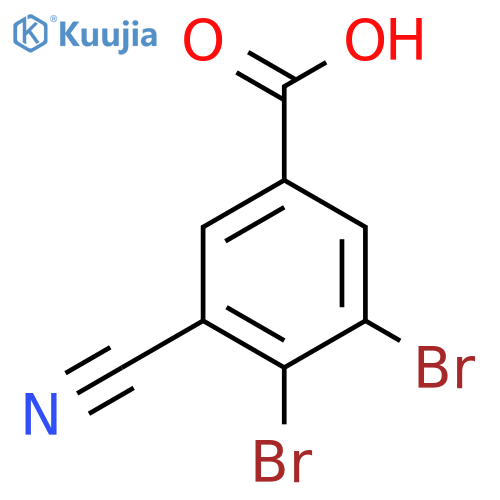3-Cyano-4,5-dibromobenzoic acid structure