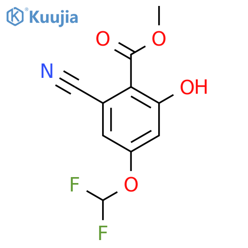 Methyl 2-cyano-4-difluoromethoxy-6-hydroxybenzoate structure