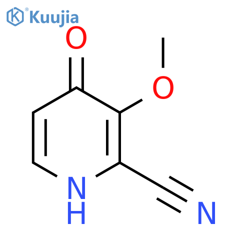 4-Hydroxy-3-methoxypicolinonitrile structure