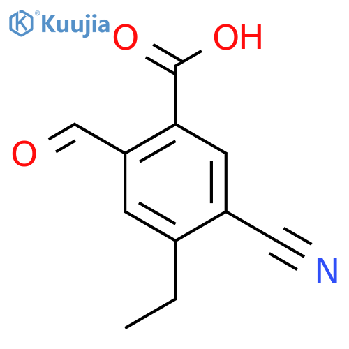 5-Cyano-4-ethyl-2-formylbenzoic acid structure