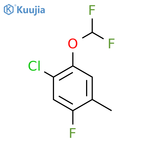 4-Chloro-5-difluoromethoxy-2-fluorotoluene structure