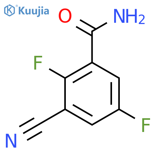 3-Cyano-2,5-difluorobenzamide structure