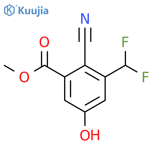 Methyl 2-cyano-3-difluoromethyl-5-hydroxybenzoate structure