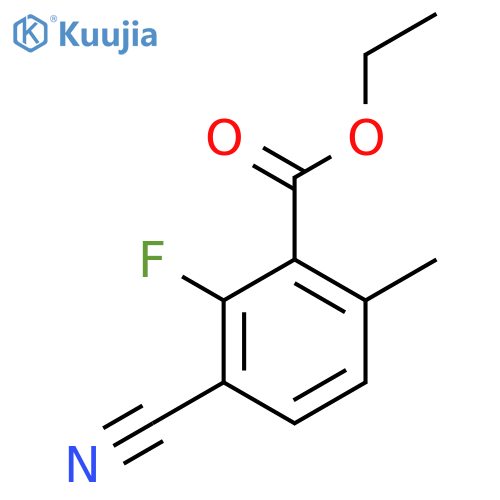 Ethyl 3-cyano-2-fluoro-6-methylbenzoate structure