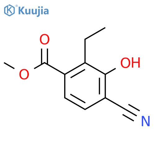 Methyl 4-cyano-2-ethyl-3-hydroxybenzoate structure
