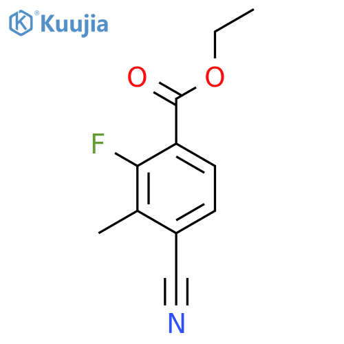 Ethyl 4-cyano-2-fluoro-3-methylbenzoate structure
