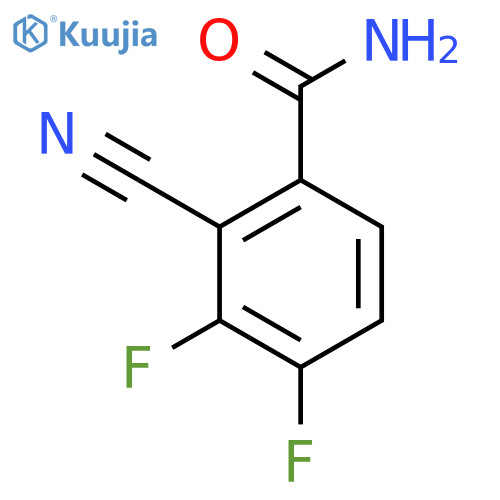 2-Cyano-3,4-difluorobenzamide structure