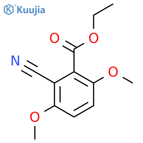 Ethyl 2-cyano-3,6-dimethoxybenzoate structure