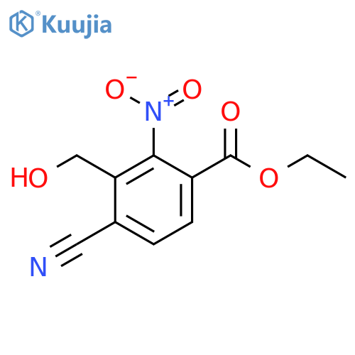 Ethyl 4-cyano-3-hydroxymethyl-2-nitrobenzoate structure