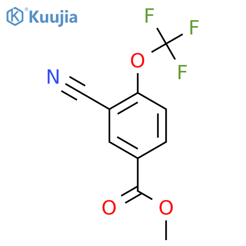 Methyl 3-cyano-4-(trifluoromethoxy)benzoate structure