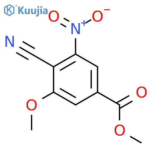 Methyl 4-cyano-3-methoxy-5-nitrobenzoate structure