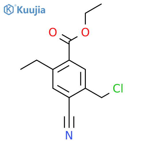 Ethyl 5-chloromethyl-4-cyano-2-ethylbenzoate structure