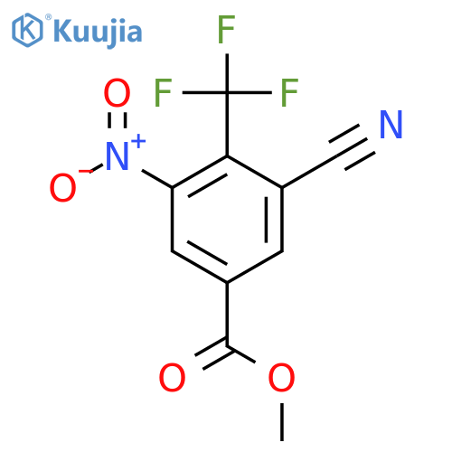 Methyl 3-cyano-5-nitro-4-(trifluoromethyl)benzoate structure