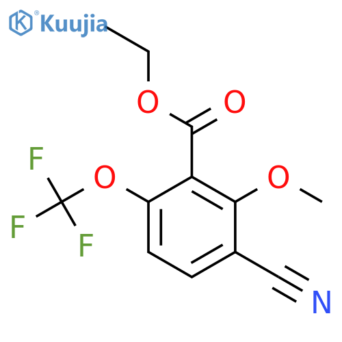 Ethyl 3-cyano-2-methoxy-6-(trifluoromethoxy)benzoate structure