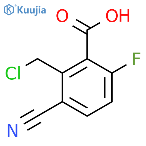 2-Chloromethyl-3-cyano-6-fluorobenzoic acid structure