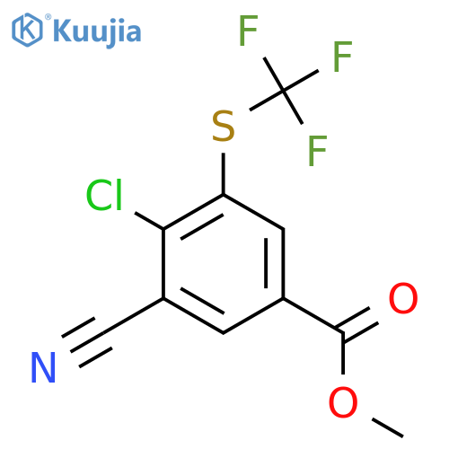 Methyl 4-chloro-3-cyano-5-(trifluoromethylthio)benzoate structure