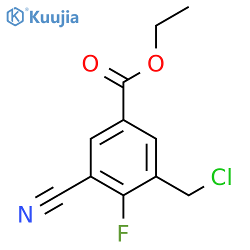 Ethyl 3-chloromethyl-5-cyano-4-fluorobenzoate structure