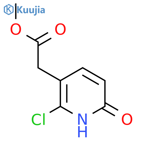 Methyl 2-chloro-6-hydroxypyridine-3-acetate structure