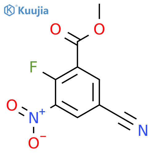 Methyl 5-cyano-2-fluoro-3-nitrobenzoate structure