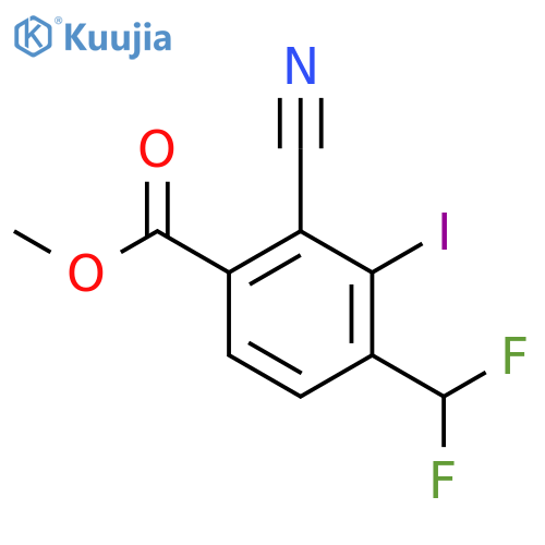 Methyl 2-cyano-4-difluoromethyl-3-iodobenzoate structure