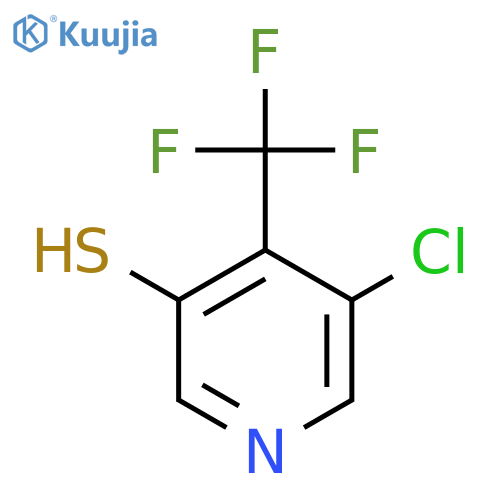 3-Chloro-5-mercapto-4-(trifluoromethyl)pyridine structure