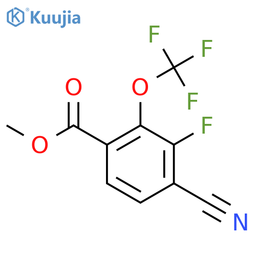 Methyl 4-cyano-3-fluoro-2-(trifluoromethoxy)benzoate structure