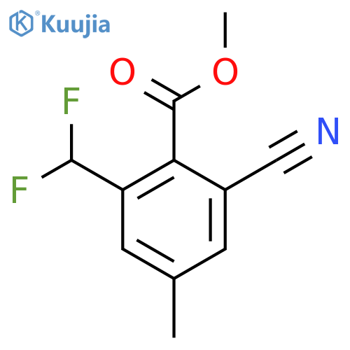 Methyl 2-cyano-6-difluoromethyl-4-methylbenzoate structure