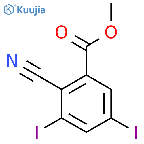 Methyl 2-cyano-3,5-diiodobenzoate structure