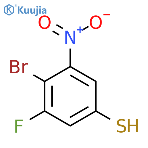 4-Bromo-3-fluoro-5-nitrothiophenol structure