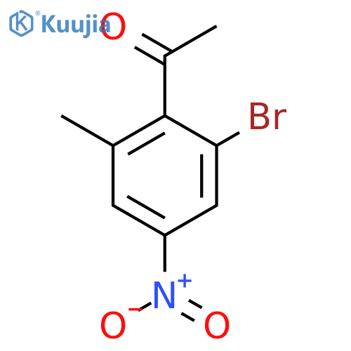 2'-Bromo-6'-methyl-4'-nitroacetophenone structure