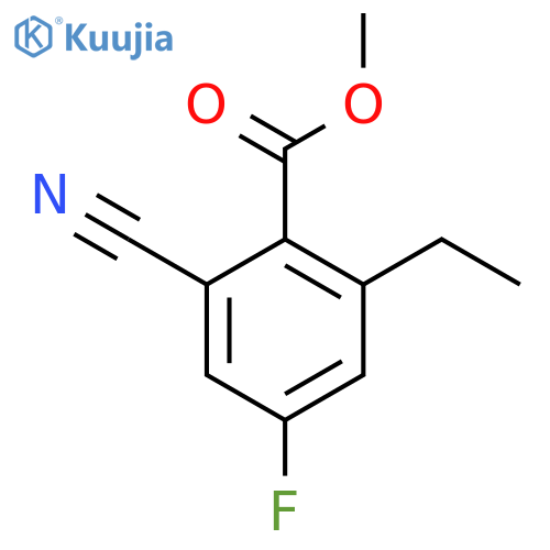 Methyl 2-cyano-4-fluoro-6-ethylbenzoate structure
